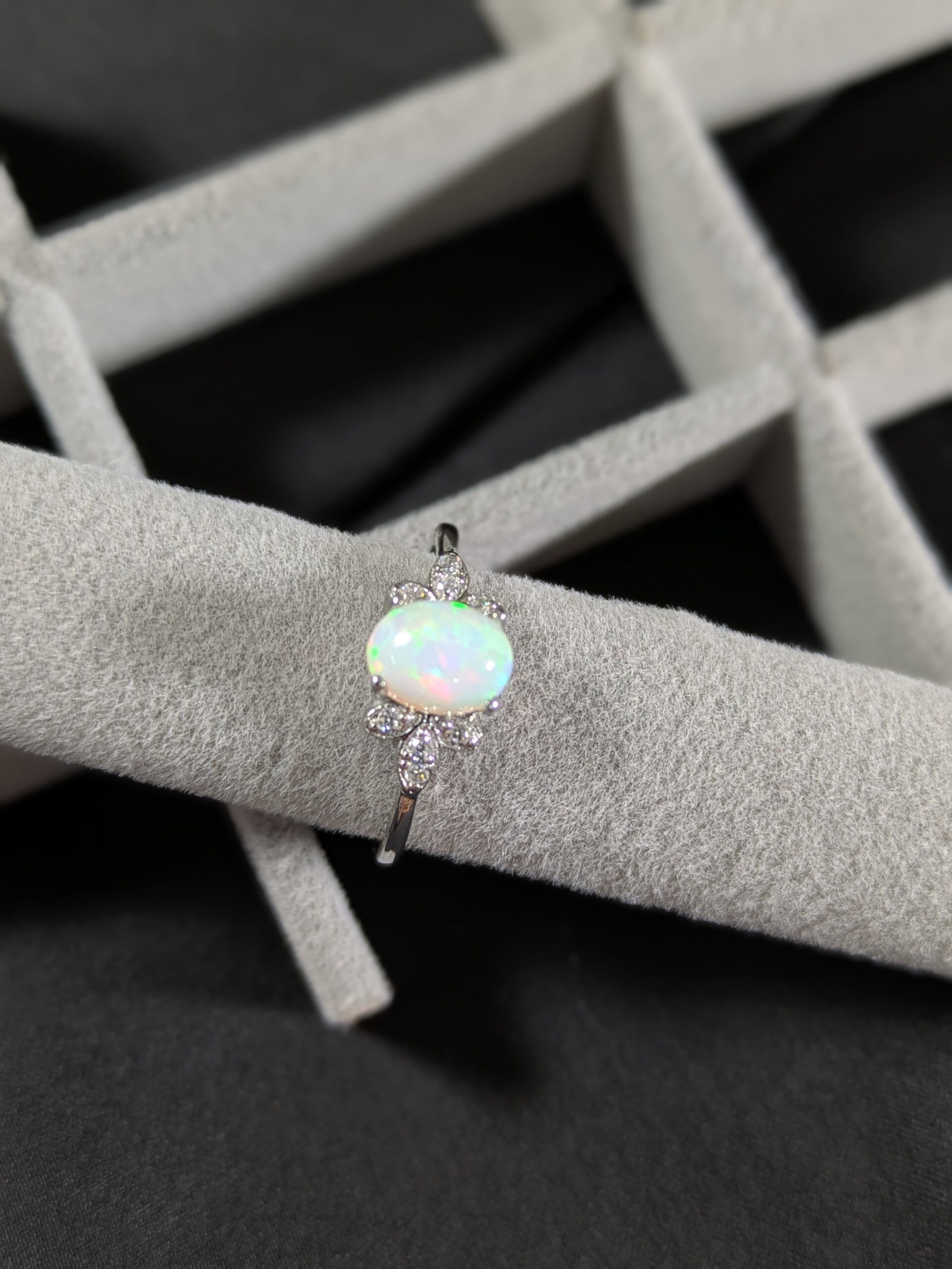 Opal Zircon Silver Ring – Grace, Healing & Divine Harmony - Image 4