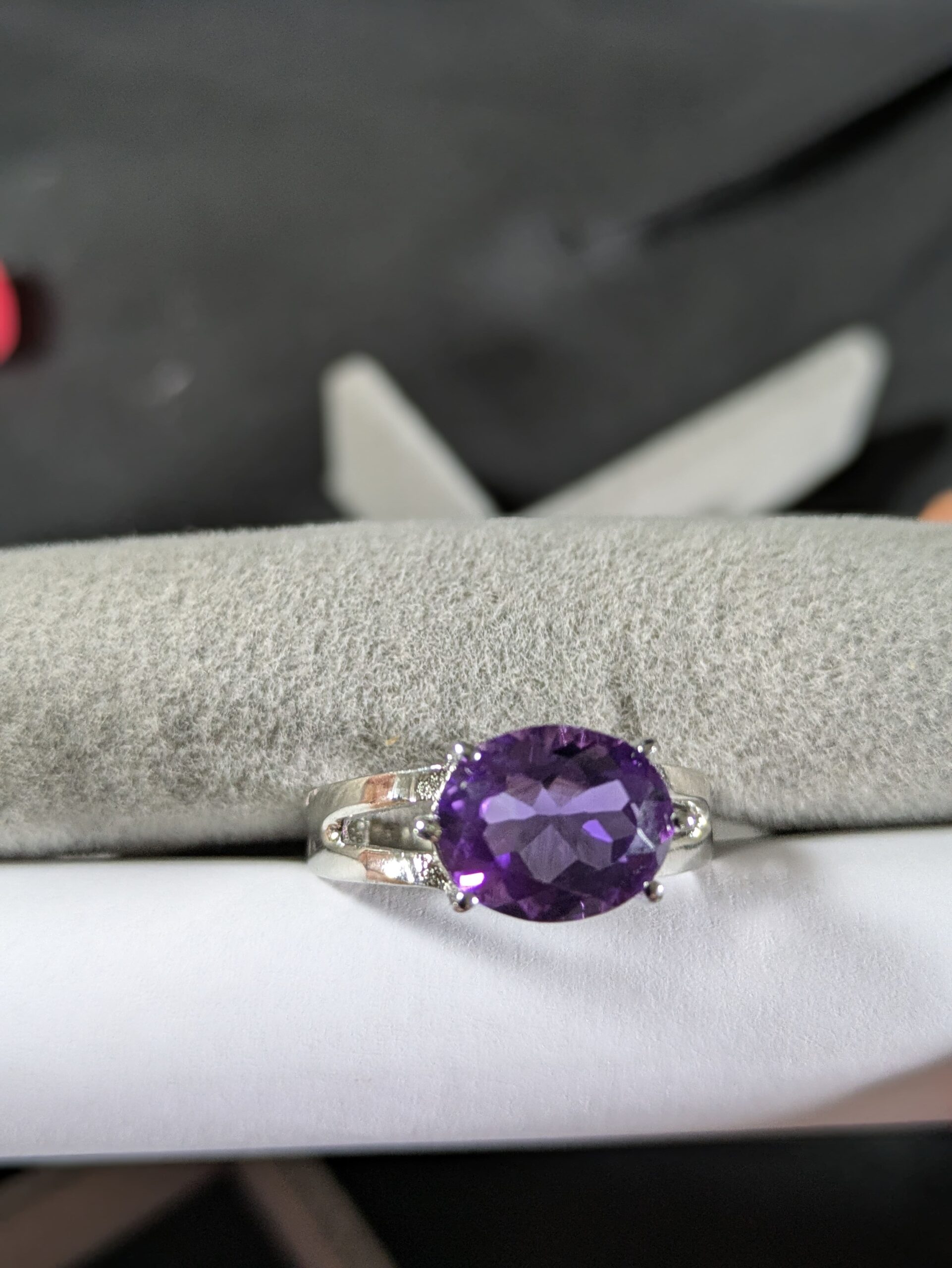Celestial Amethyst Silver Ring – The Stone of Spiritual Growth