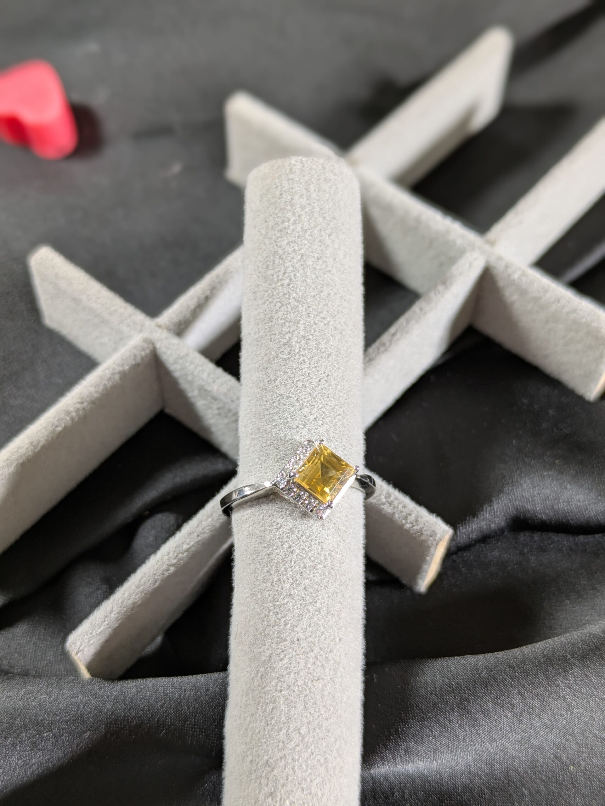 Sun Aura Citrine Zircon Ring – Radiance of Prosperity - Image 2