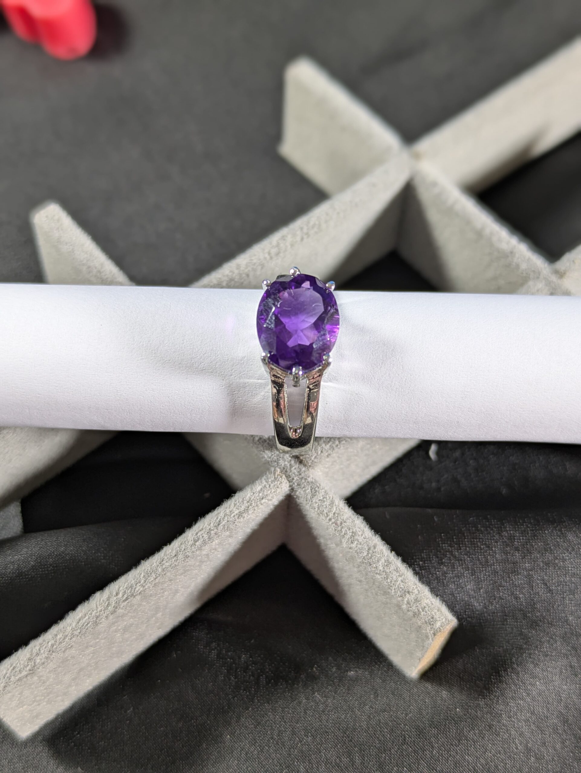 Celestial Amethyst Silver Ring – The Stone of Spiritual Growth - Image 12