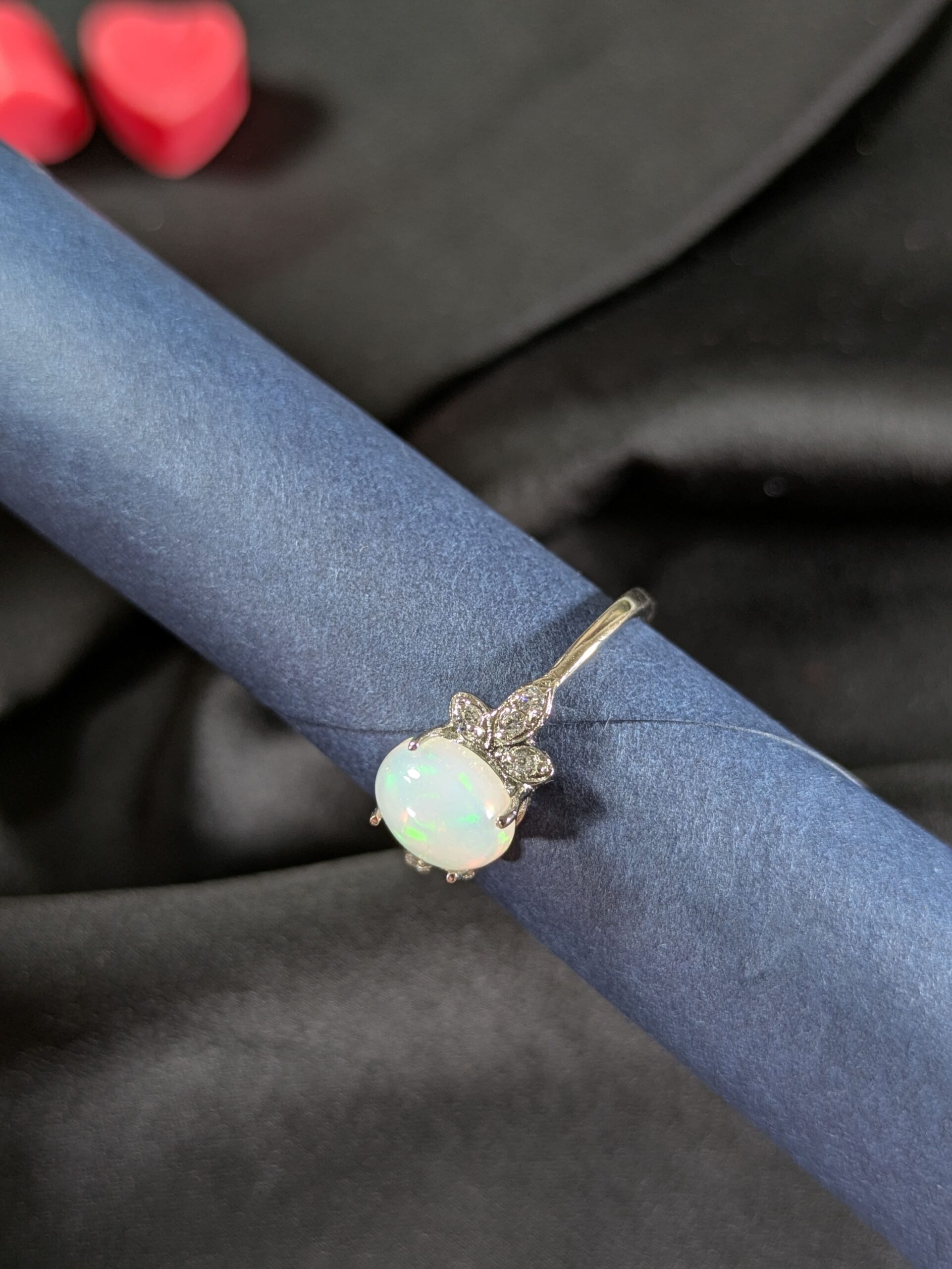 Opal Zircon Silver Ring – Grace, Healing & Divine Harmony - Image 2