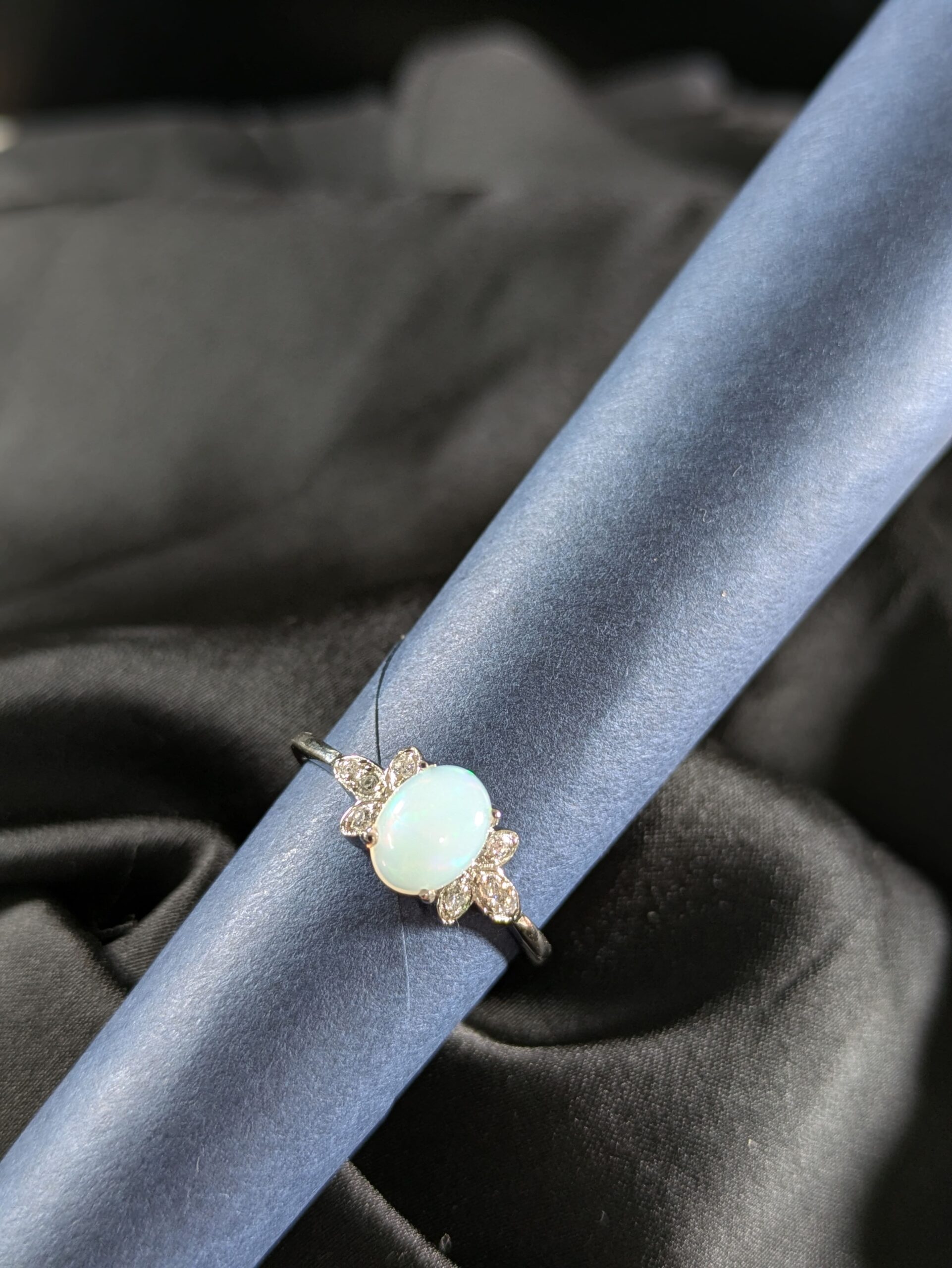 Opal Zircon Silver Ring – Grace, Healing & Divine Harmony - Image 3