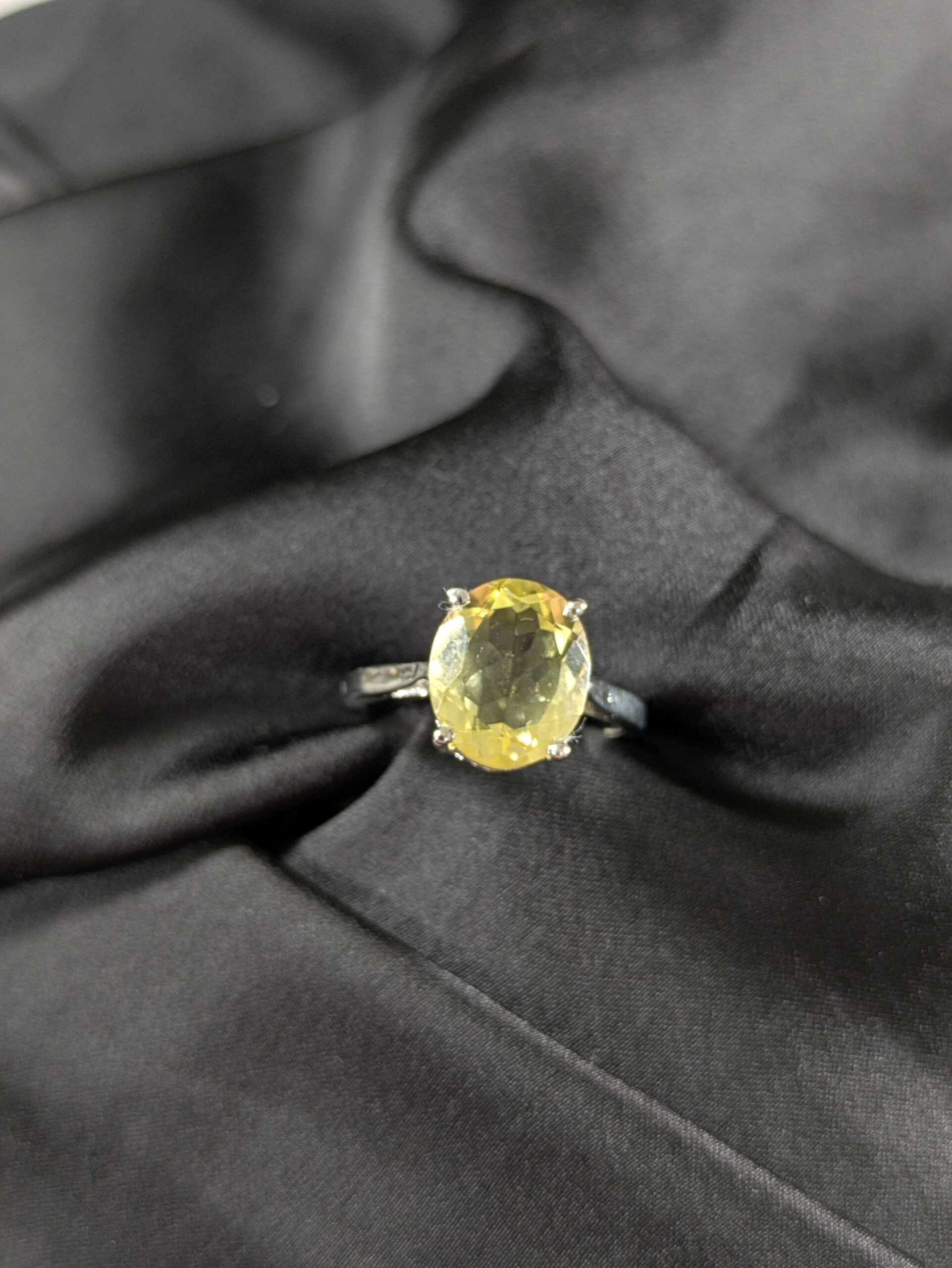 Handcrafted Natural Stone Silver Ring (LRD-453-LT) - Image 6