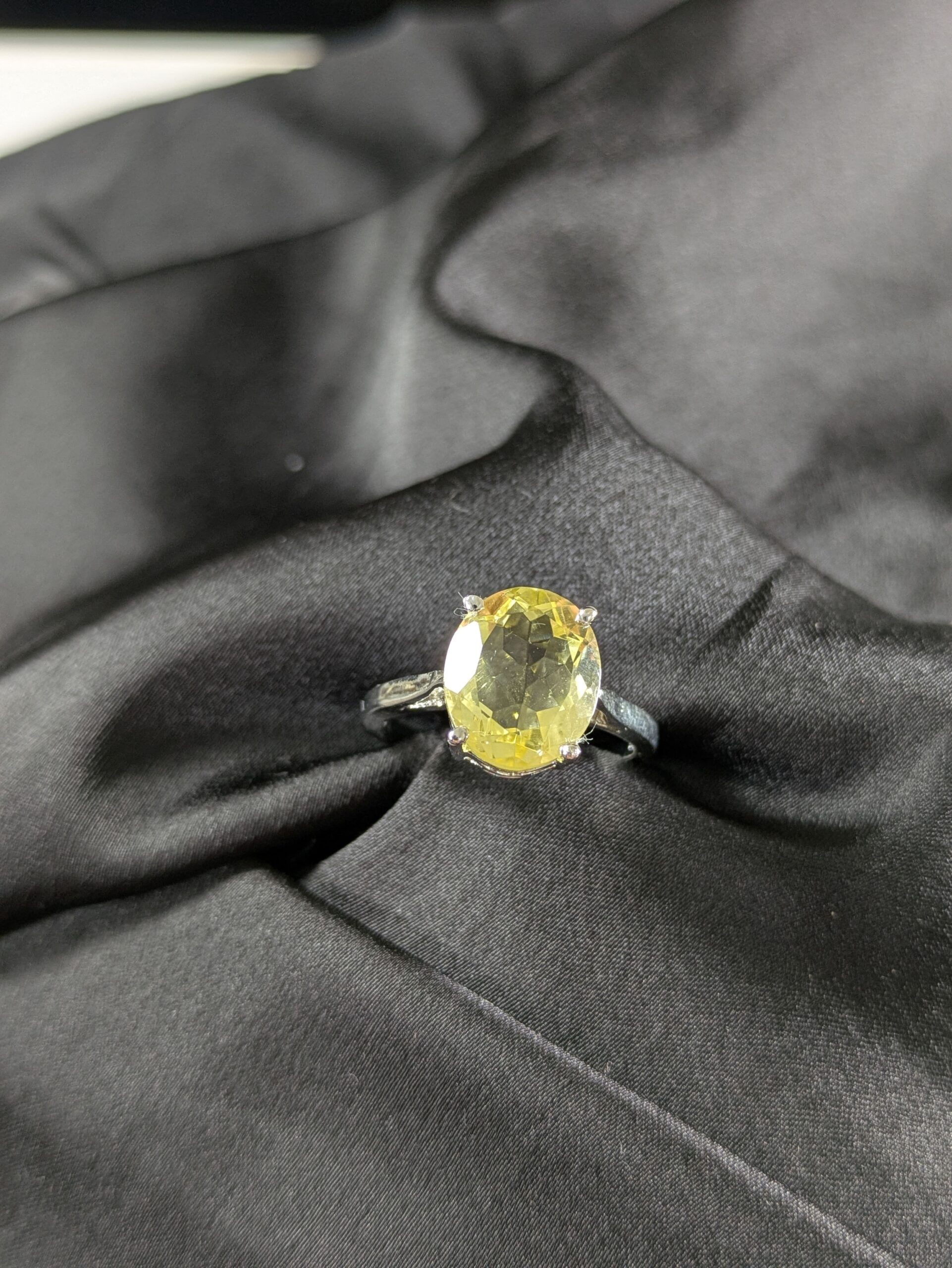 Handcrafted Natural Stone Silver Ring (LRD-453-LT) - Image 5