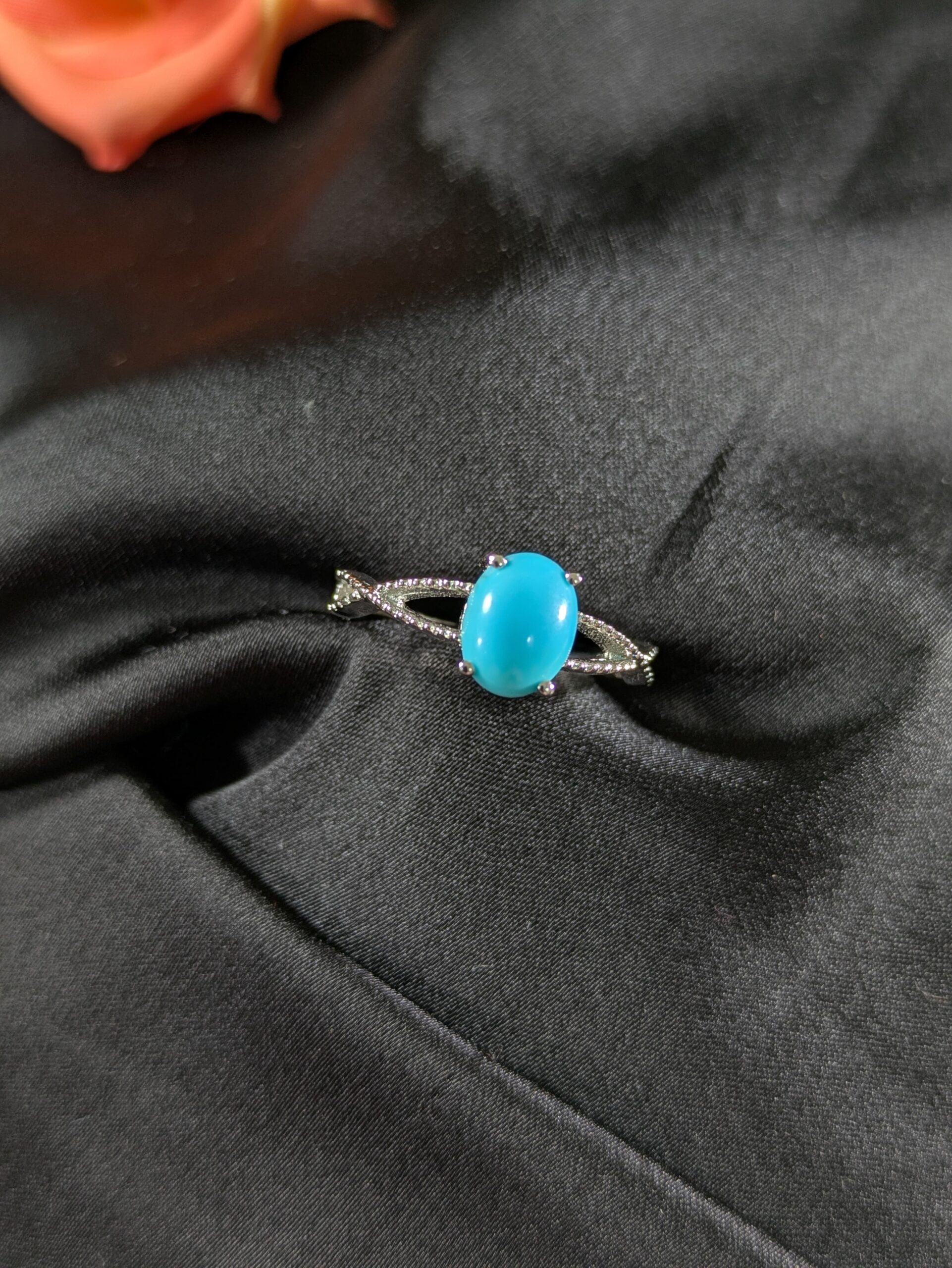 Tranquil Wave Turquoise Silver Ring – Timeless Beauty & Strength - Image 6